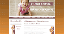 Desktop Screenshot of fliesen-stempel.de